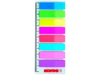 Záložka samolepicí  45x12 mm na pravítku 8x20 ks