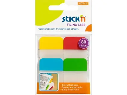 Záložka samolepicí 38x25 mm extra pevné 4x20 ks