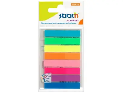 Záložka samolepicí 45x8 mm neon mix 8x20 ks