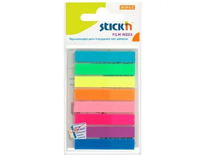 Záložka samolepicí 45x8 mm neon mix 8x20 ks