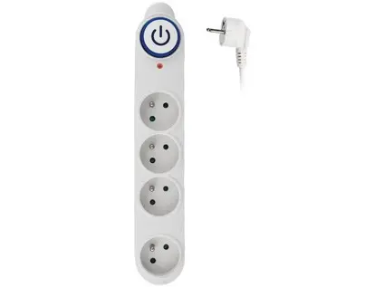 Ochrana přepěťová 4 zásuvky 3 m