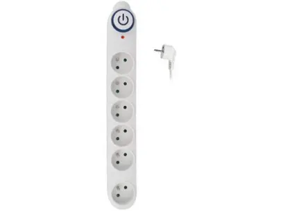 Ochrana přepěťová 6 zásuvek 3 m