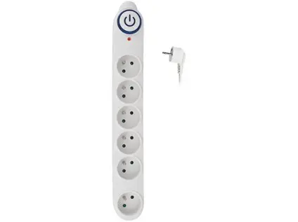 Ochrana přepěťová 6 zásuvek 3 m