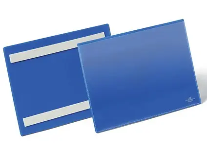 Kapsa samolepicí A5 na šířku modrá