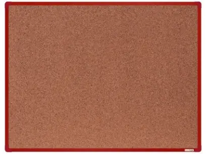 Tabule korková 60 x 90 cm červená