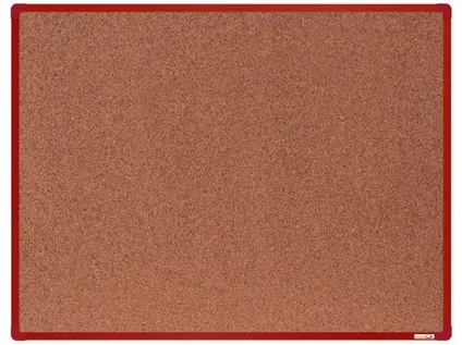 Tabule korková 60 x 90 cm červená