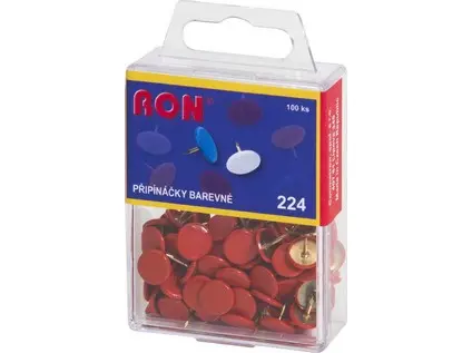 Připínáčky 224 červené 100ks