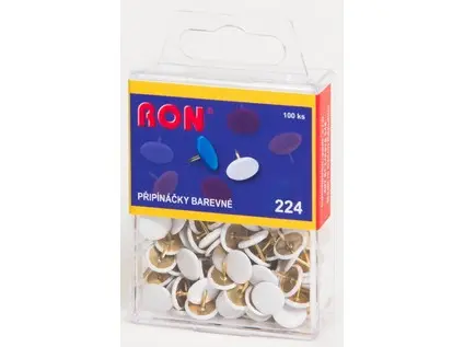 Připínáčky 224 bílé 100ks