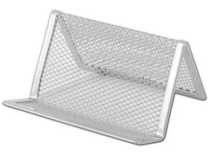 Stojánek na vizitky stříbrný