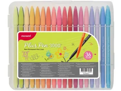 Popisovač Monami Plus Pen 3000 0,4 mm sada 36 ks