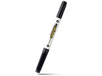 Popisovač netíratelný Monami oboustranný černý