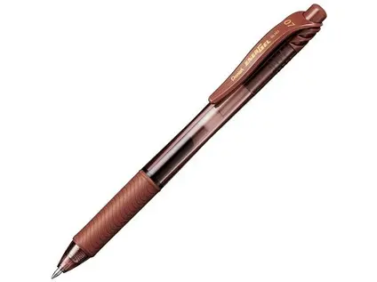 Gelové pero EnerGel X hnědé