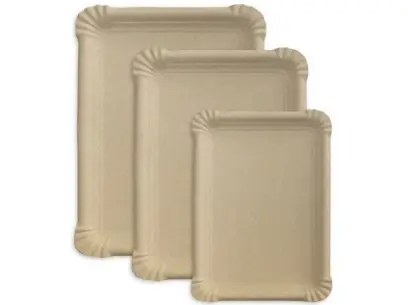 Tácek č.3 10 x 16 cm papírový Kraft hnědý  100 ks