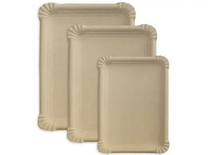 Tácek č.3 10 x 16 cm papírový Kraft hnědý  100 ks