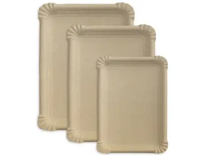 Tácek č.4 13 x 20 cm papírový Kraft hnědý 100 ks