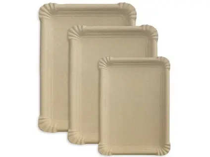 Tácek č.4 13 x 20 cm papírový Kraft hnědý 100 ks