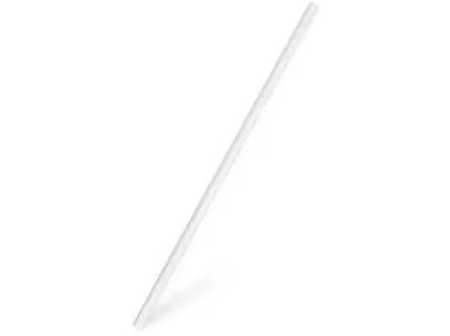 Slámky 20 cm papírové rovné bílé 100 ks