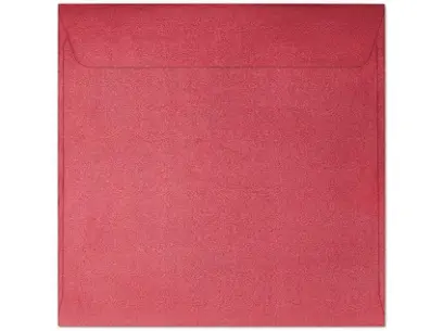 Obálky 145x145 Pearl červené 10 ks