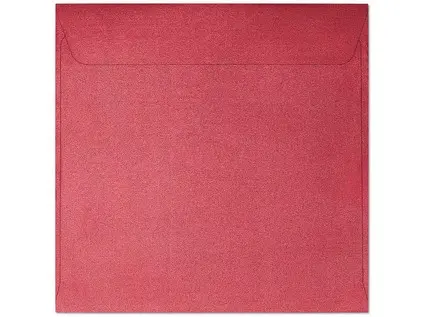 Obálky 145x145 Pearl červené 10 ks