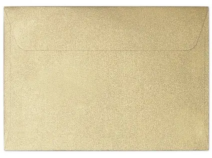 Obálky B7 Pearl zlaté 10 ks