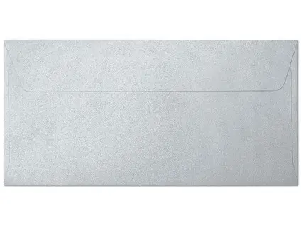 Obálky DL Pearl stříbrné 10 ks