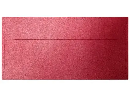 Obálky DL Pearl červené 10 ks