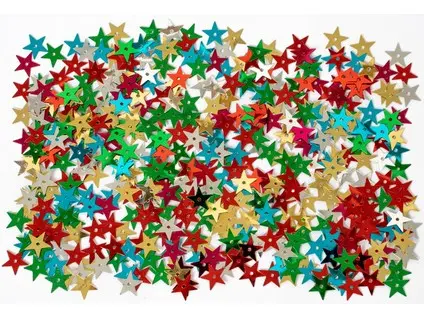 Flitry hvězdy DPCE-037 mix barev DP