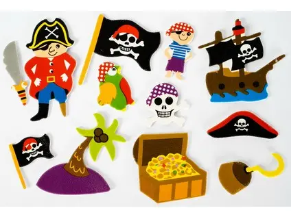 Samolepky pěnové 26 piráti