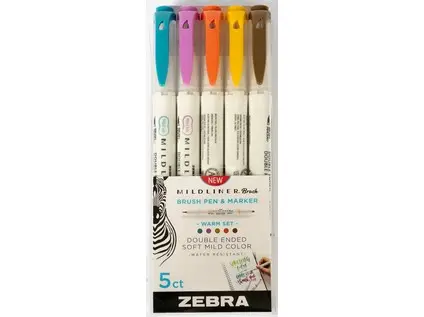 Sada Mildliner 5 Brush Warm Colors