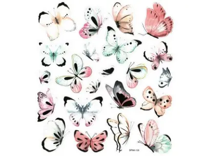 Samolepky papírové DPNK-135 boho motýlci DP