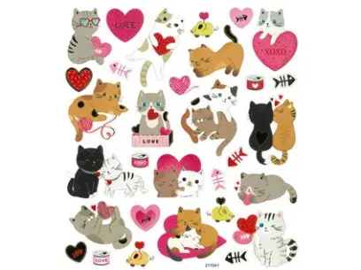 Samolepky papírové DPNK-137 koťátka DP