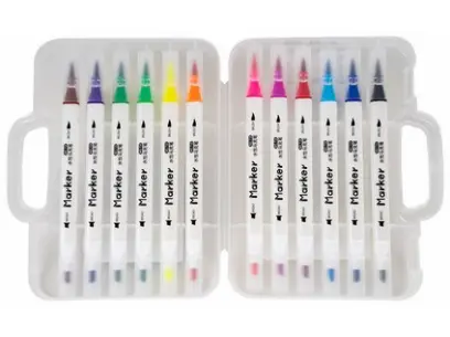 Popisovač oboustranný Bobdog 12 barev