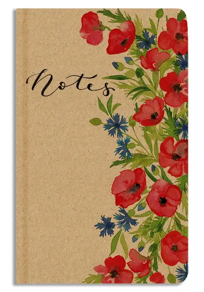 Notes Kraft A5 chrpy linkovaný