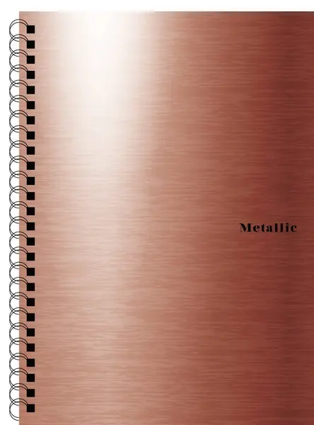 Blok spirálový Metallic A4 měděný linkovaný