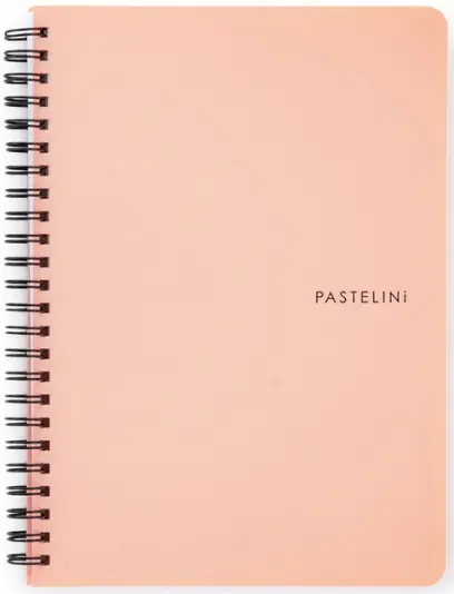 Blok spirálový PASTELINI A5 meruňkový linkovaný