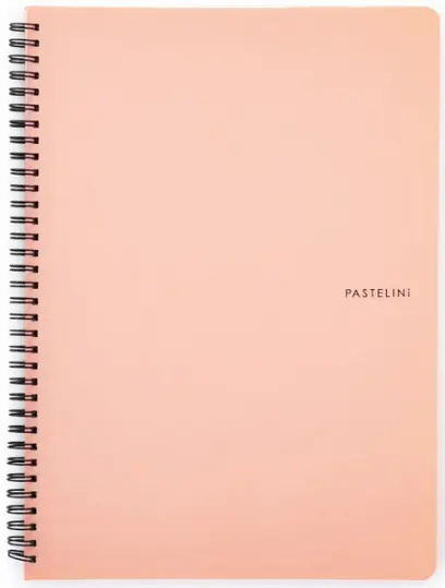 Blok spirálový PASTELINI A4 meruňkový linkovaný