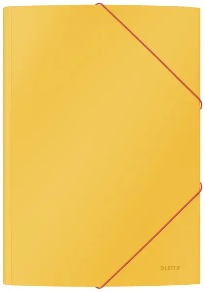 Desky tříchlopňové Leitz Cosy žluté