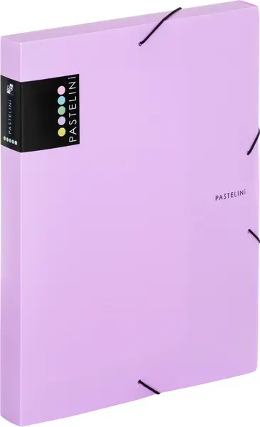 Box s gumou PASTELINI fialový