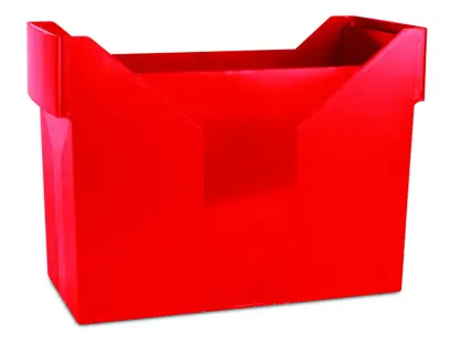 Zásobník na závěsné desky Donau červený