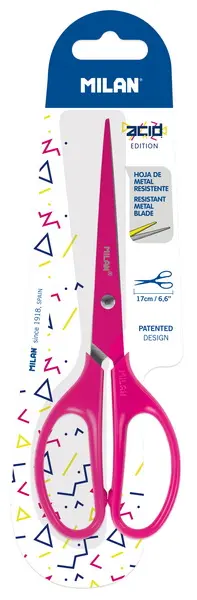 Nůžky Milan 17cm růžové