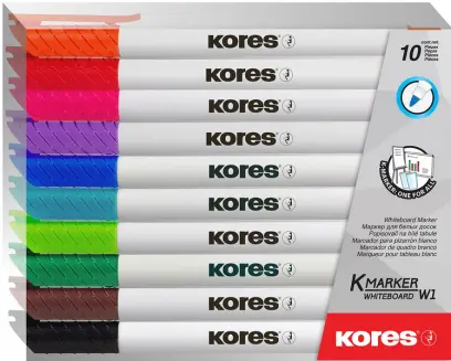 Sada popisovačů na bílé tabule tenký hrot sada 10ks