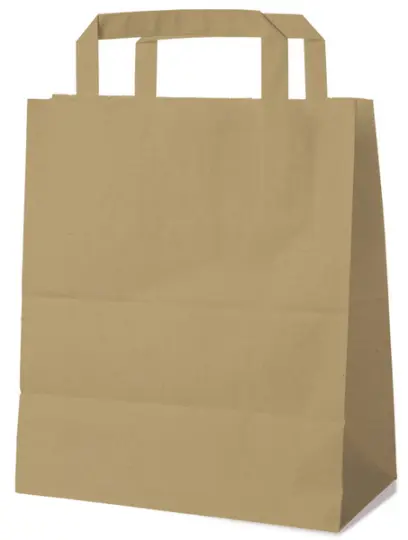 Papírové tašky 18x8x22cm hnědé 50ks