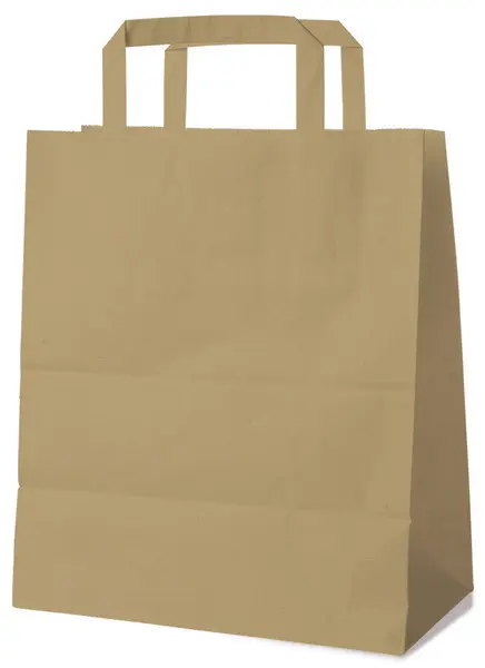 Papírové tašky 22x10x28cm hnědé 50ks