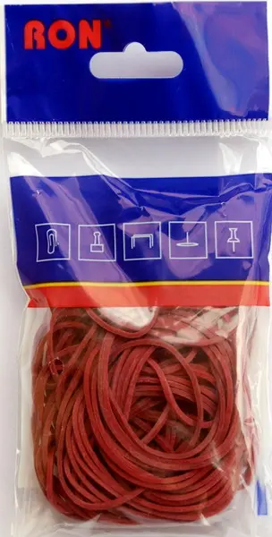 Gumičky červené 2,5cm 110ks