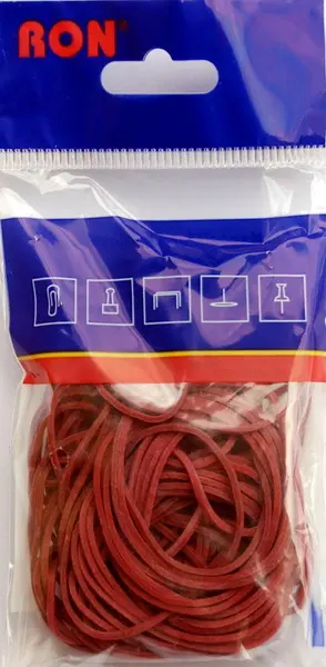 Gumičky červené 6,5cm 50ks