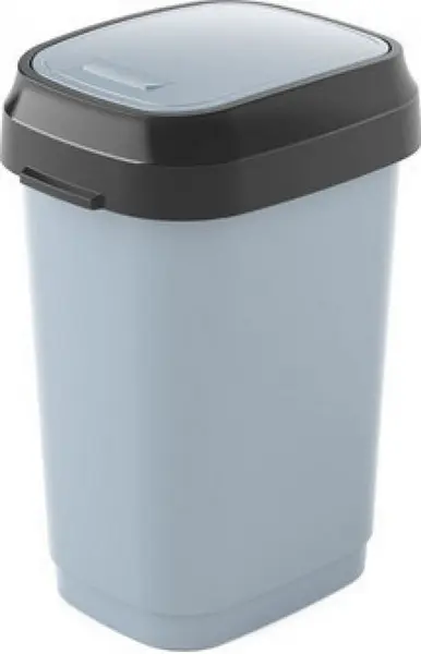 Odpadkový koš Dual Swing 10l šedý
