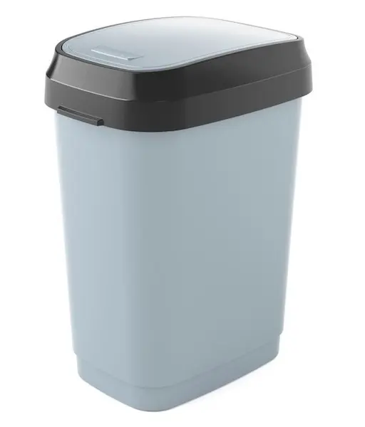 Odpadkový koš Dual Swing 30l šedý