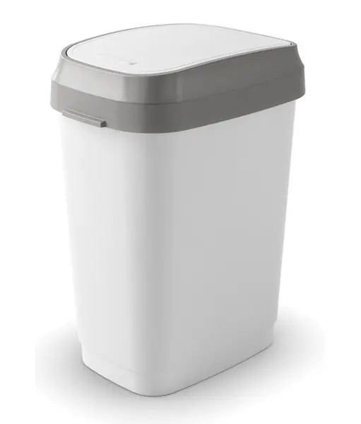 Odpadkový koš Dual Swing 30l bílý