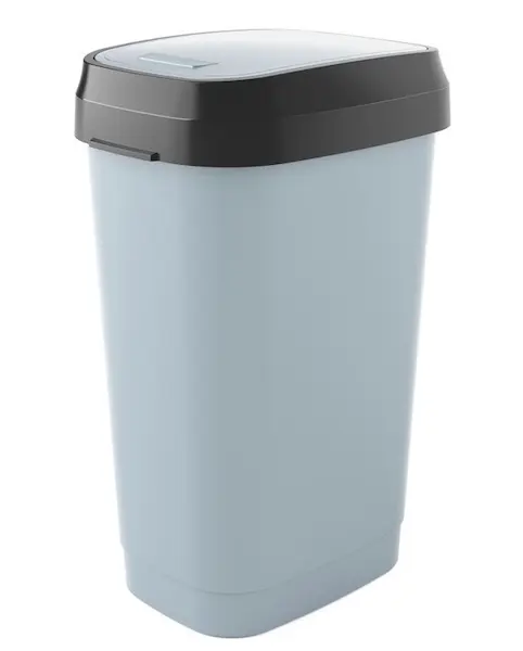 Odpadkový koš Dual Swing 50l šedý