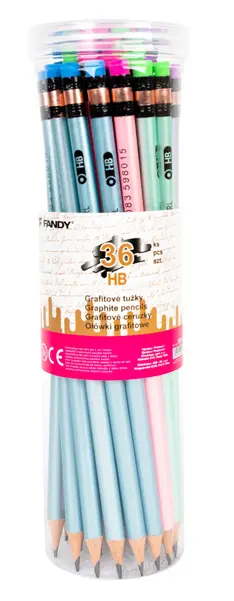 Tužka grafitová Pearl HB s gumou 36ks